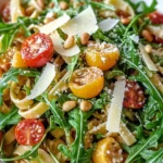 Zesty Lemon Arugula Pasta Salad in 15 Minutes