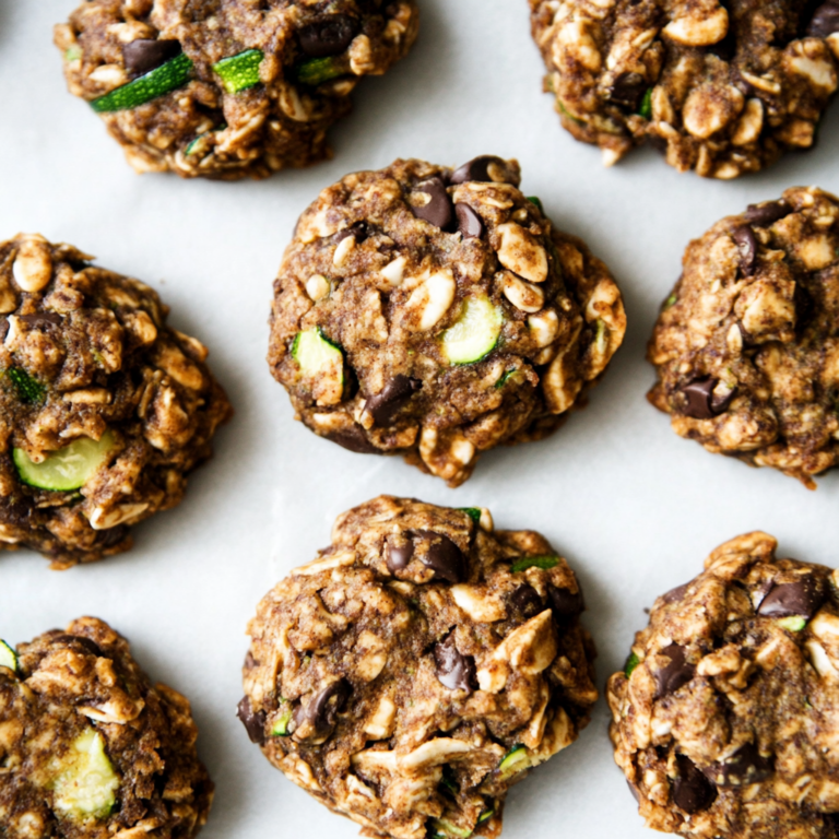 Zucchini Bread Breakfast Cookies (gluten-free, refined sugar-free, oil-free, dairy-free option, vegan option)