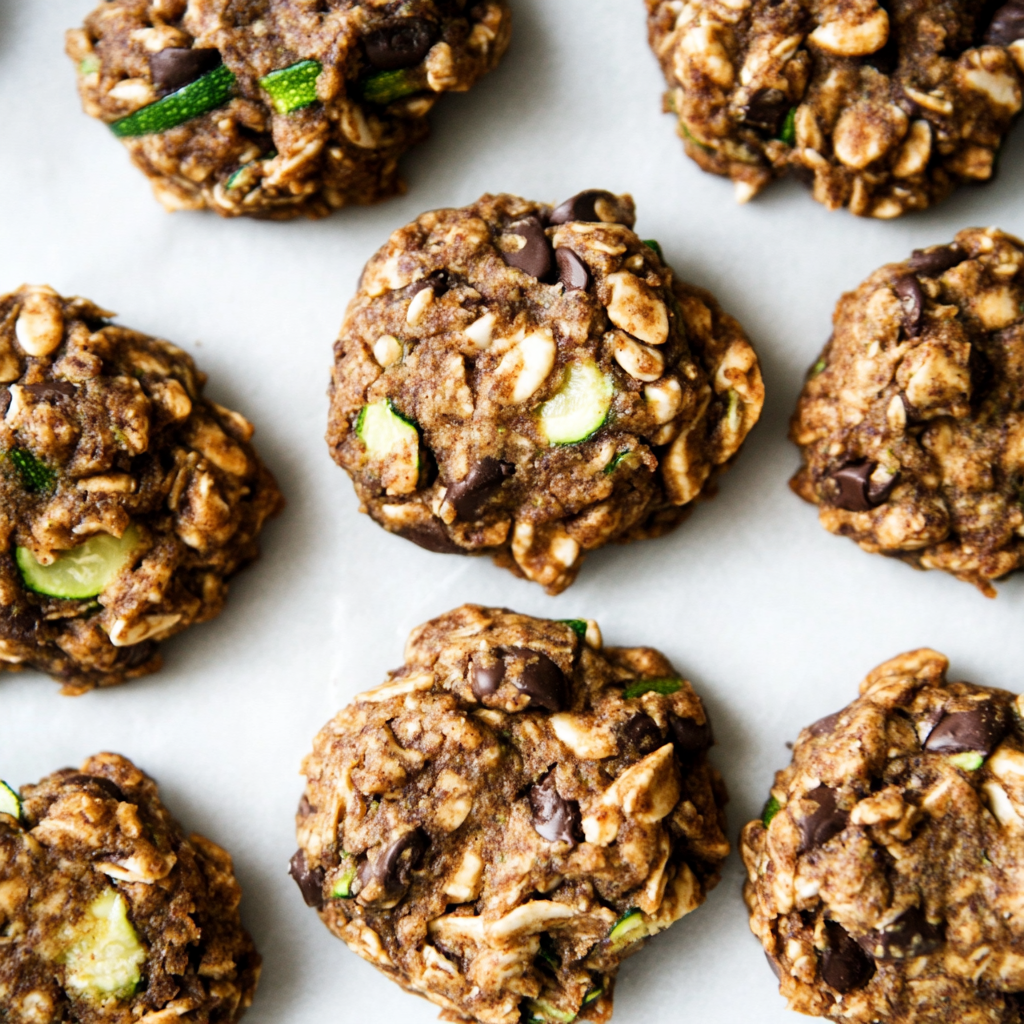 Zucchini Bread Breakfast Cookies (gluten-free, refined sugar-free, oil-free, dairy-free option, vegan option)